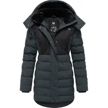 Ragwear Winterjacke "Ashanta Block", Damen, Gr. XXL (44), grau (dunkelgrau), Außenmaterial: 100% Polyester. Innenfutter: 100% Polyester. Wattierung: 100% Polyester, tailliert ca.