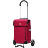 Andersen Shopper Manufaktur Andersen Einkaufstrolley - Scala Shopper Weda rot 36 L Handwagen,langlebig,Tasche abnehmbar, klappbar, leichtgängig, leise Räder