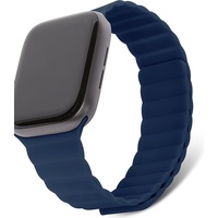 DECODED Cyberport Silicon Magnetic Traction Strap 42/44mm (Silikon), Uhrenarmband, Blau