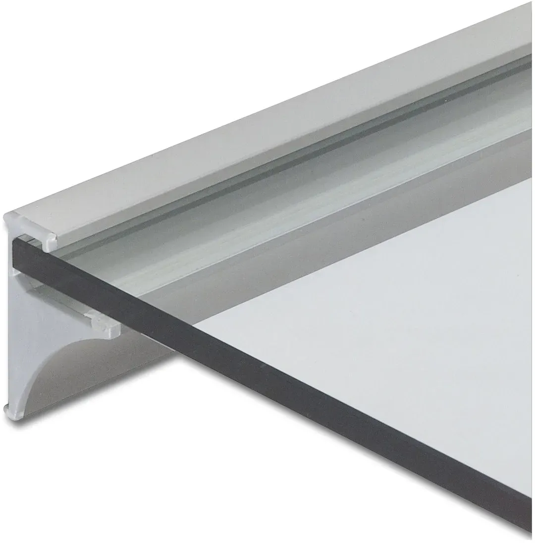 FONSEGRIVE Wandprofil Fritz Glasstärke 8 mm Länge 3000 mm,Aluminium silberfarbig