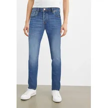 JACK & JONES Slim-fit-Jeans »JJIGLENN mit Used-Look und Stretchkomfort« Abriebeffekte, modisch, slim fit, Baumwollmischung Gr. 30 Länge 32, blue denim, , 64977157-30 Länge 32