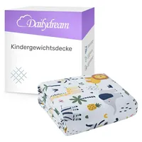 nivion gmbh Gewichtsdecke für Kinder aus 100% Baumwolle, Edition "Safari"