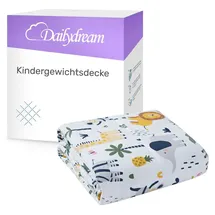 DAILYDREAM Gewichtsdecke für Kinder aus 100% Baumwolle, Edition "Safari"