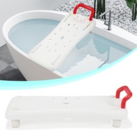 Yakimz Badewannensitz Senioren Badewannenbrett sitzen 69x28cm Badewanne Einstellbar Plastik Stuhl für Ältere Weiß, bis 150kg - 1 Set