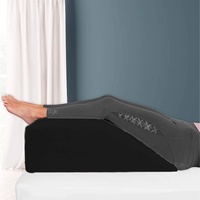 Beinerhöhungskissen zum Schlafen, stützendes Bett, Keilkissen für Durchblutung, Schwellungen, Fuß- und Kniebeschwerden, Farbe: Schwarz