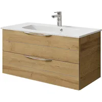 Saphir »Serie 6025 Mineralmarmor-Waschtisch mit Unterschrank, 97 cm breit«,