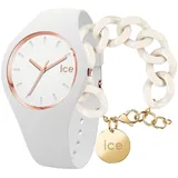 Ice Glam - White Rose-Gold - Medium - 3H + Jewellery - Chain Bracelet - Almond Skin