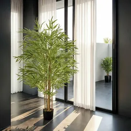 Tectake Künstlicher Bambusbaum Bambosa, realistische Textur - 150 cm,