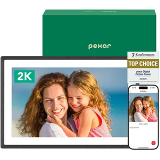 pexar by Lexar 2K Digitaler Bilderrahmen, FAZ Kaufkompass Testsieger, 11'' Anti-Glare IPS Touch Screen, Wi-Fi Digitaler Fotorahmen mit 32GB zum Verschenken, Fotos/Videos teilen über Frameo APP