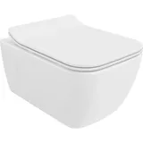 Mexen Margo WC-Schüssel Randlos mit slim Sitz und Absenk-Automatik, duroplast, Weiß - 30420800