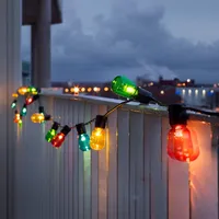 Konstsmide Christmas Lichterkette Biergarten 20 LED-Tropfen bunt
