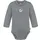 normani Outdoor Sports Baby Merino Langarmbody Tuai in Grau gestreift | Gr.: 74