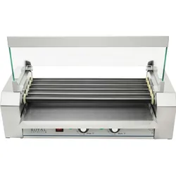 Royal Catering Hot Dog Grill - 5 Rollen - Teflon
