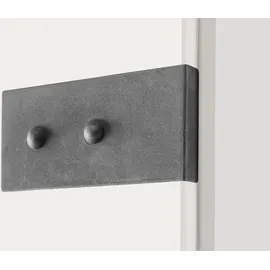 WIMEX Schwebetürenschrank Stockholm 270 x 210 x 65 cm Weiß/Grau
