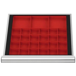 Simplaflex Schubladenorganizer, BxT: 500 x 450 mm, Kunststoff - rot