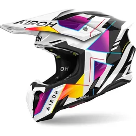 Airoh Twist 3 Rainbow Weiß/Schwarz/Pink/Gelb S