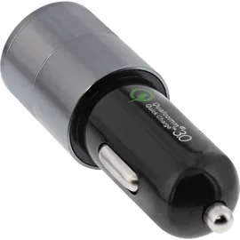 InLine USB KFZ Ladegerät Quick Charge 3.0 12/24V DC 5V/3A Schwarz/Weiß