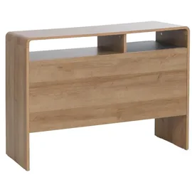 MCW Schreibtisch MCW-P43, Bürotisch Computertisch, 3 Schubladen MDF 75x100x40cm ~ Rivera-Eiche-Optik, dunkelgrau