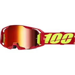 100% Armatic Crossbrille MTB Red Gläser rot verspiegelt