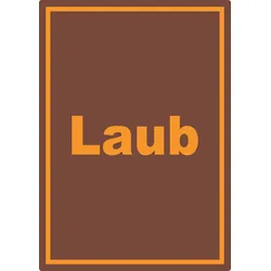 HB-Druck Laub Mülltrennung Aufkleber mit Text A4 (210x297mm)