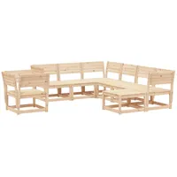 vidaXL 8-tlg Garten-Lounge-Set Massivholz Kiefer Modell 60