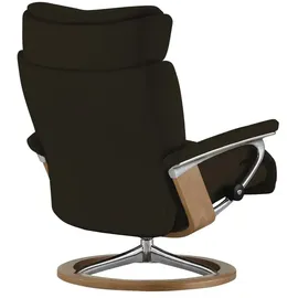 Stressless Relaxsessel Leder 91 x 112 x 84 cm Braun mit Hocker
