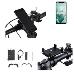 K-S-Trade für Oukitel C22 Smartphone-Halterung, (Handyhalterung das Fahrrad Halter Lenkstange Fahrradhalterung) schwarz