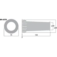 Monacor BR-45TR Bassreflexrohr
