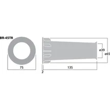 Monacor BR-45TR Bassreflexrohr