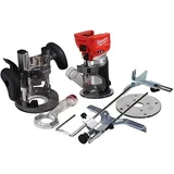 Milwaukee M18 FTR-0X Akku Kantenfräse 18 V Brushless + Fräsmodule + HD-Box