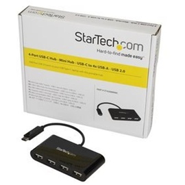 Startech StarTech.com 4 Port USB-C Hub - Mini Hub - USB C auf 4x USB-A - USB 2.0 Hub - USB Typ C Hub - USB C zu USB Hub