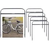 Baumarktplus Fahrradständer 5 x Fahrradanlehnbügel 115 x 76 cm Flachstahl 13 mm Anthrazit