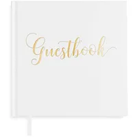 Plantvibes Edles Gästebuch, 72 Seiten, Hardcover, hochwertiges Papier, Vintage Guest-Book für die Hochzeit, Taufe oder den Geburtstag, Hochzeits-Buch, Hochzeits-Album, Hochzeits-Gästebuch