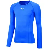 Puma LIGA Baselayer Funktionsshirt langarm Kinder electric blue lemonade 128
