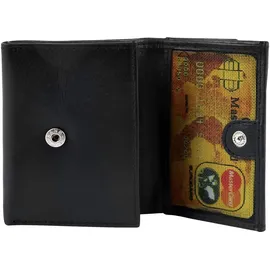 Leonardo Verrelli Geldbörse Herren Portemonnaie schwarz