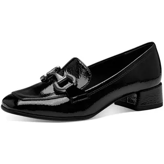 TAMARIS Slipper, Blockabsatz, Pumps, Businessschuh mit modischer Zierspange schwarz 41 EU