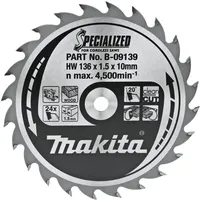 Makita Akku-Handkreissägeblatt 136 x 10 mm • 24 Zähne