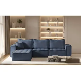 kaiser möbel L-förmige Bohoo-Maxi-Ecke in zeitlosem Design Blau Links