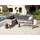 Beliani Ecksofa mit Bank Loungeset grau