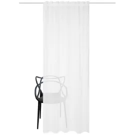 Schmidt Fertiggardine Panilia 140 x 225 cm Polyester Weiß Wollweiß