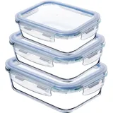 Kadax Lebensmittelbehälter Set 3-tlg. dunkelblau