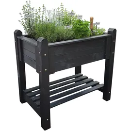 Promadino Hochbeet 90 x 60 x 84,5 cm Anthrazit