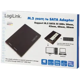 Logilink AD0019 Schnittstellenkarte/Adapter Eingebaut SATA