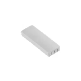 Maul Solidmagnete, 54 x 19 mm, 10 Stück, weiß