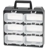 Iris Ohyama - Organizer, Box, Truhe, Mülleimer, Werkzeugkasten, Diy, Schraubenschließfach Mit Ergonomischen Griffen, 1er-set, Solide, Bpa-frei, Garage, Büro, Uc-6w, Schwarz