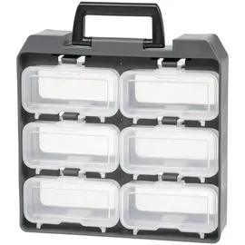 Iris Ohyama - Organizer, Box, Truhe, Mülleimer, Werkzeugkasten, Diy, Schraubenschließfach Mit Ergonomischen Griffen, 1er-set, Solide, Bpa-frei, Garage, Büro, Uc-6w, Schwarz