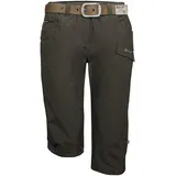 G.I.G.A. DX Damen 35 Wmn Pnts Casual Caprihose mit G rtel kurze Hose, Dunkelstein, 42 EU