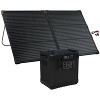 Powerstation & Solar-Generator mit 100-W-Solarmodul, 1.456 Wh, 2.000 W