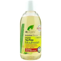 Dr. Organic Tea Tree Mundspülung Mundziehöl 500 ml 