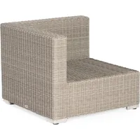 SonnenPartner Residence Lounge-Eckmodul Aluminium Polyrattan stone-grey